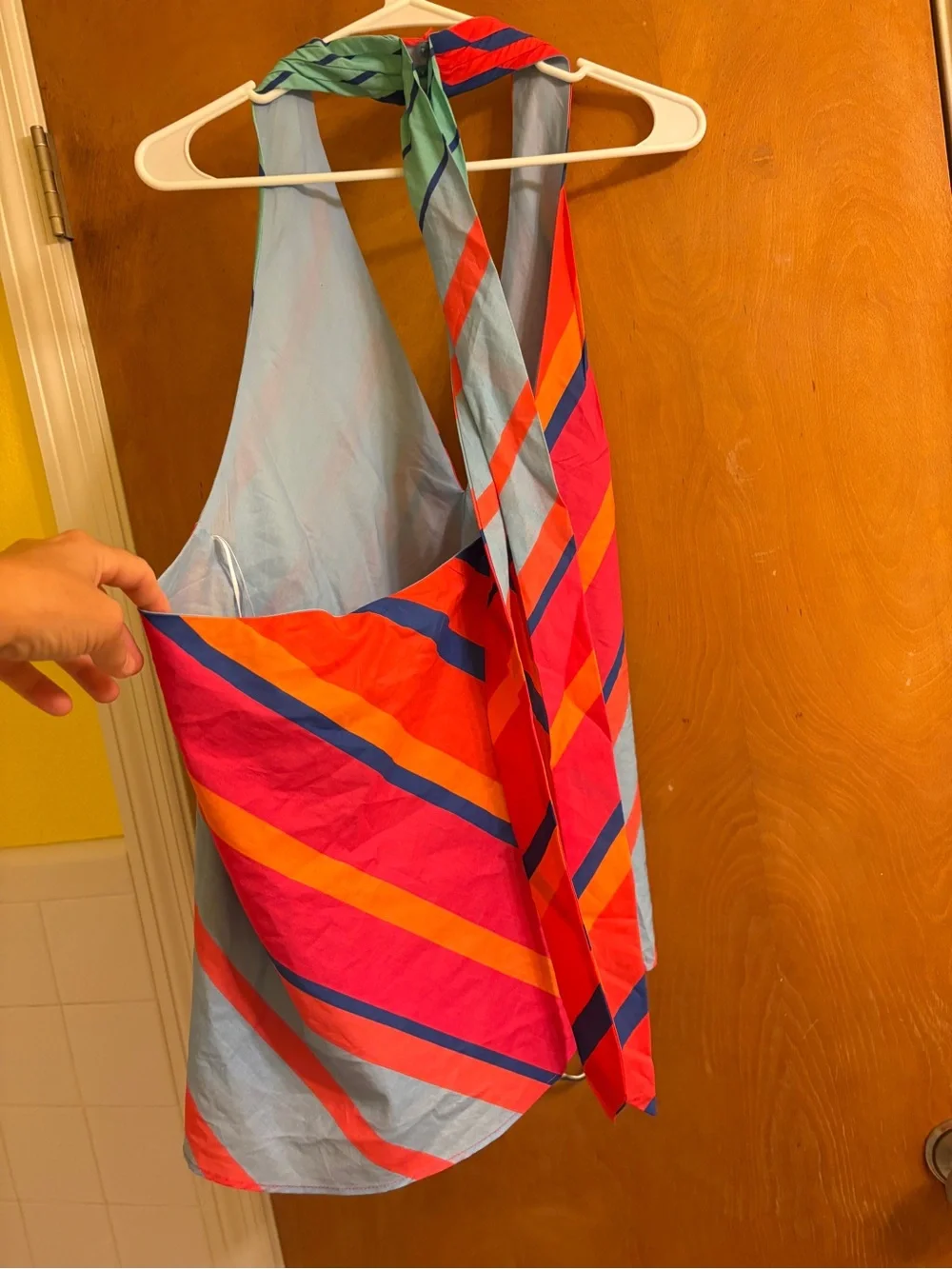 Southern Tide Fallon Calypso Cay Stripe Halter Top NWT